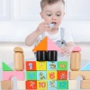 Linglexi wooden building blocks for infants and toddlers, large-sized assembly and educational toys for children aged 1 to 2, boys and girls Specification image